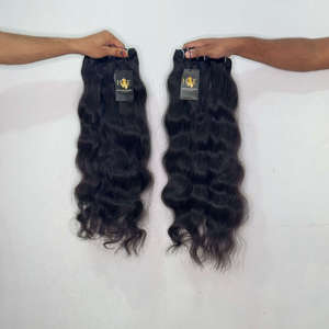 Extensiones de Cabello Virgen Indio Ondulado y Rizado, Cabello Humano Natural Brasileño con Cierre HD - Product Image 2