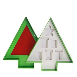 Fancy Custom Printed <b>Christmas</b> Tree Shaped <b>Gift</b> Paper <b>Box</b> - Product Image 5