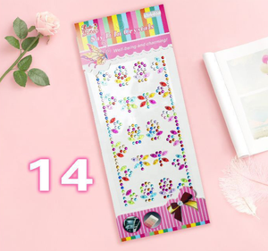 Красивые блестящие самоклеящиеся наклейки со стразами - Product Image 6