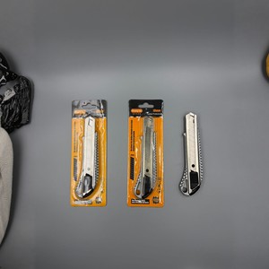 Utility Knife 18mm Aluminum Alloy Stainless Steel Blade 155mm Length Multi Functional Office Tool Cutter Wallpaper Box Opener - Product Image 3