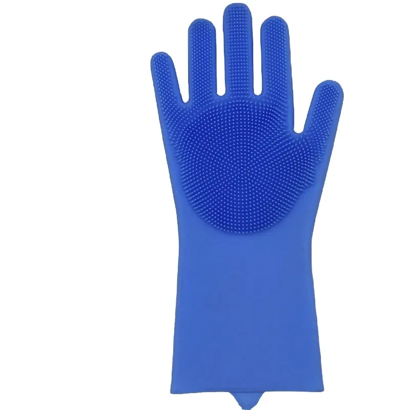 Luva mágica de silicone para lavar louça, luva mágica resistente ao calor para limpeza de cozinha, uso doméstico, 2019