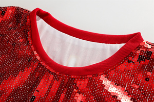 Maglia da Calcio Kansas City per il Giorno della Partita, Taglie Forti da Donna, Rossa 87 KELCE, Maglia da Giocatore Interamente Ricamata con Paillettes, Estiva, Lavorata a Maglia, con Logo Stampato - Product Image 2