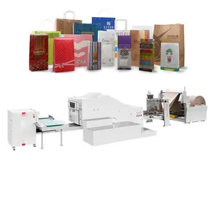 Brown Paper Bags With Handles White Paper Shopping Gift Bag Paper Bag Making Machine Price