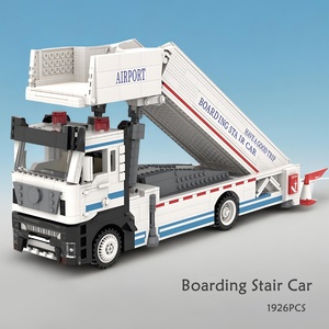 Ensemble de blocs de construction Masterpieces Engineering, voiture de gare d'aéroport, avec briques ABS - Modèle de jouet de construction DIY pour les enfants de 6 ans et plus - Product Image 2