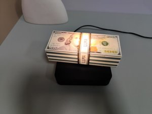 Modèle de lumière nocturne créative HCNT avec effet de flottement d'argent, lumière dégradée à 16 couleurs avec télécommande, un produit tendance et technologique - Product Image 6