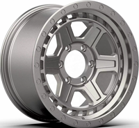 Jantes en alliage tout-terrain 4x4 FL408 17*9 pouces avec PCD 6x139.7, jantes SUV à rebord profond