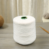 0,9 cm gebogenes Nerz-ähnliches Garnfell Hochfestes Mischgarn Strick pullover Recyceltes, ausgefallenes, anti statisches Roh muster garn