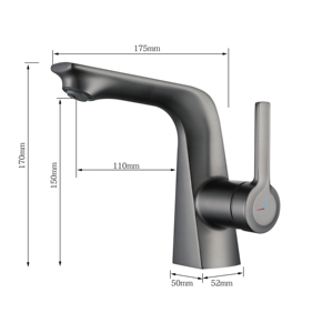 Eioiol duy nhất-lỗ núi sàn lưu vực vòi chải Hợp kim kẽm lõi gốm 5 năm bảo hành cho phòng tắm sử dụng - Product Image 3