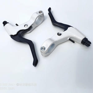 Leviers de frein de vélo en alliage d'aluminium, 3 doigts, noir et blanc, accessoires de frein pour vélo de montagne - Product Image 2