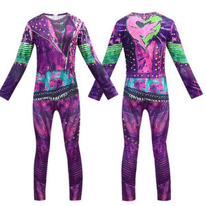 Nuevo <span class=keywords><strong>Disfraz</strong></span> <span class=keywords><strong>de</strong></span> Halloween <span class=keywords><strong>de</strong></span> Anime Unisex para Niños '<span class=keywords><strong>Descendientes</strong></span> 3' <span class=keywords><strong>de</strong></span> Seda, Incluye Peluca <span class=keywords><strong>de</strong></span> Cosplay, Traje <span class=keywords><strong>de</strong></span> Catsuit para Fiesta <span class=keywords><strong>de</strong></span> Carnaval - Product Image 3