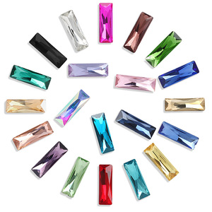 Diamantes de vidrio rectos, largos y de forma irregular para ropa, fundas de teléfonos móviles, porta perfumes, equipaje, accesorios de bricolaje - Product Image 1