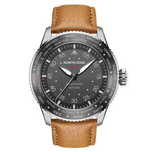 Reloj Solar de Cuarzo DF NORTH MACH BLAZE, Reloj Deportivo Resistente al Agua con Carga Solar, Reloj de Energía Cinética Óptica con Ondas de Luz - Product Image 1