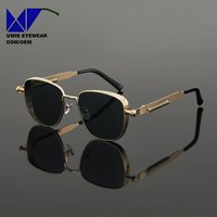 Lunettes de soleil carrées personnalisées OEM PC, taille 53-18-132, monture de lunettes UV400 polarisées pour adultes unisexes, 10+ ans d'expérience
