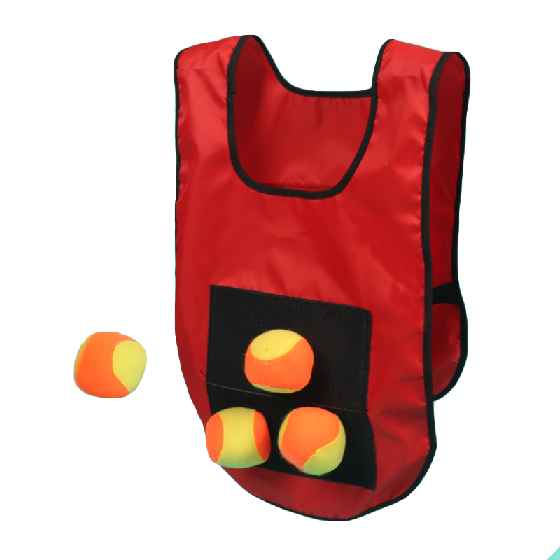 Лидер продаж, спортивные игрушки на открытом воздухе, липкие шарики, детский липкий жилет, детская майка, бросающая палка для мальчиков и девочек