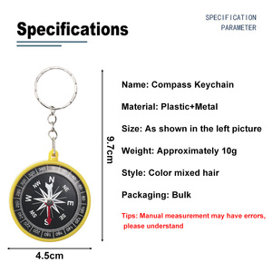 Mini boussole porte-clés promotionnelle, logo personnalisé, accessoires de navigation multifonctionnels pour la survie, pour la randonnée - Product Image 4