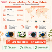 Aangepaste digitale kindercamera C1 Super Mini schattig design dubbele camera's OEM ODM 2.4 inch IPS scherm speelgoed 0-12 maanden