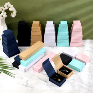 Kraft Paper Jewelry <b>Box</b> Necklace <b>Gift</b> <b>Box</b> Ring Packaging <b>Box</b> for Pendant Jewelry - Product Image 2