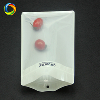 Sacs en plastique transparents refermables biodégradables imprimés sur mesure 16x24cm, sacs en plastique à fermeture éclair pour l'emballage alimentaire