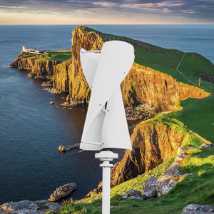 Générateur d'énergie renouvelable 5KW 10KW Turbine éolienne verticale de type spiral Moulin à vent avec contrôleur de charge - Product Image 1