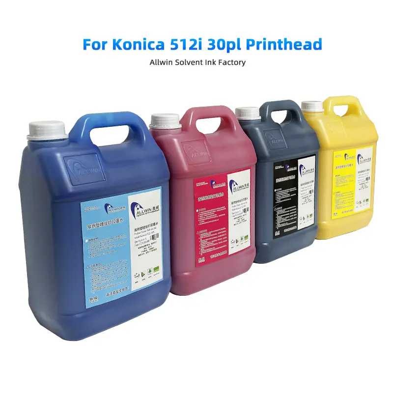 Konica-tinta solvente 512i 30pl para impresora Flora Allwin Taimes, con tinta konica 512i 30PL, venta directa de fábrica