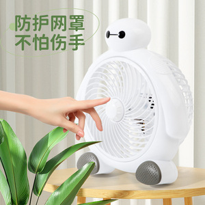 Mini Cartoon Electric Fan With Dc Motor Battery Powered Foldable For Students Dorm Bedroom Tabletop Home Office Use - Product Image 4
