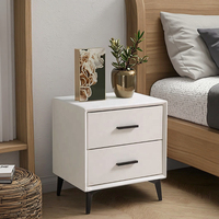 Table de chevet élégante en bois 2026 avec rangement pour chambre à coucher