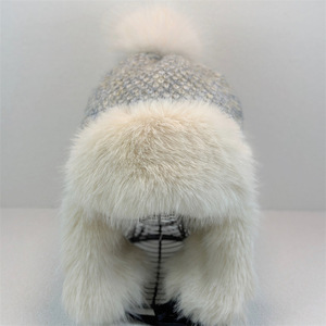 Gorro Cálido Forrado de Lana Gruesa para Mujer, de Alta Calidad, Versátil para Invierno, para Cabezas Grandes, a Prueba de Frío, con Orejeras - Product Image 5