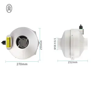 Mini ventilador de tubo de escape, 4 polegadas (100mm ventiladores de escape/soprador)/ventilador inline