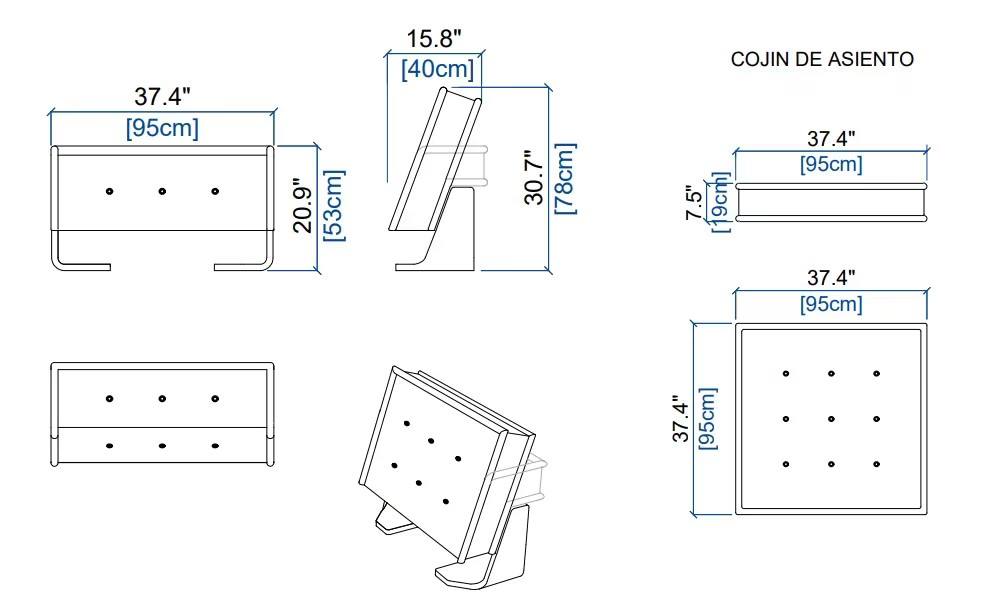 Style 3&nbsp;: 95*95*53CM