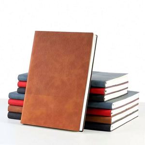 Business Stationery Gift <b>Set</b> Customised Lined PU Leather Hardcover Journal <b>Notebook</b> with 100 Sheets A5 Size for Work Journaling - Product Image 1