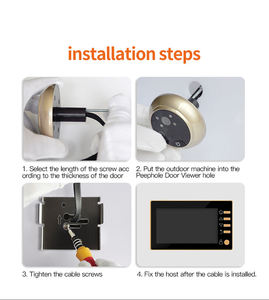 양방향 통신 원격 모니터링 동작 감지 wifi 무선 디지털 도어 뷰어 - Product Image 6