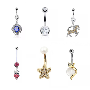 2024 Nieuwe Aanwinsten Titanium RVS Piercing <span class=keywords><strong>Navel</strong></span> Industriële Piercing Snelle Levering <span class=keywords><strong>Navel</strong></span> Piercing - Product Image 2