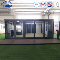 Casa Contenedor Plegable Prefabricada, Cabaña Modular Expandible, Solución de Vivienda Portátil