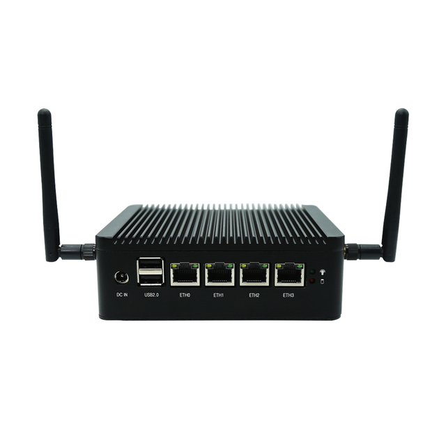 Newest Fanless AES-NI Firewall PfSense Mini PC Intel Celeron N4000 4x Intel I225-V 2.5Gbe DDR4 VPN Router Appliance AU Plug