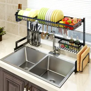 Over The Sink Dish Drying Rack,Sturdy Stainless Steel Space Save Rack for Counter Storage