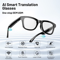 Nouvelles Lunettes Intelligentes Populaires à Haute Technologie avec Audio Directionnel, Traduction IA, Wi-Fi et Télécommande, en PVC TR90