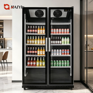 Refrigerador Comercial para Exhibición de Bebidas, Vitrina Refrigerada de Doble Puerta para Bebidas - Product Image 3