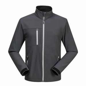 Free Design Custom Herren Winter Soft shell Jacke Wasserdichte Golf Wind jacke mit Nylon Zipper Brand Sportswear für Club-Teams - Product Image 2