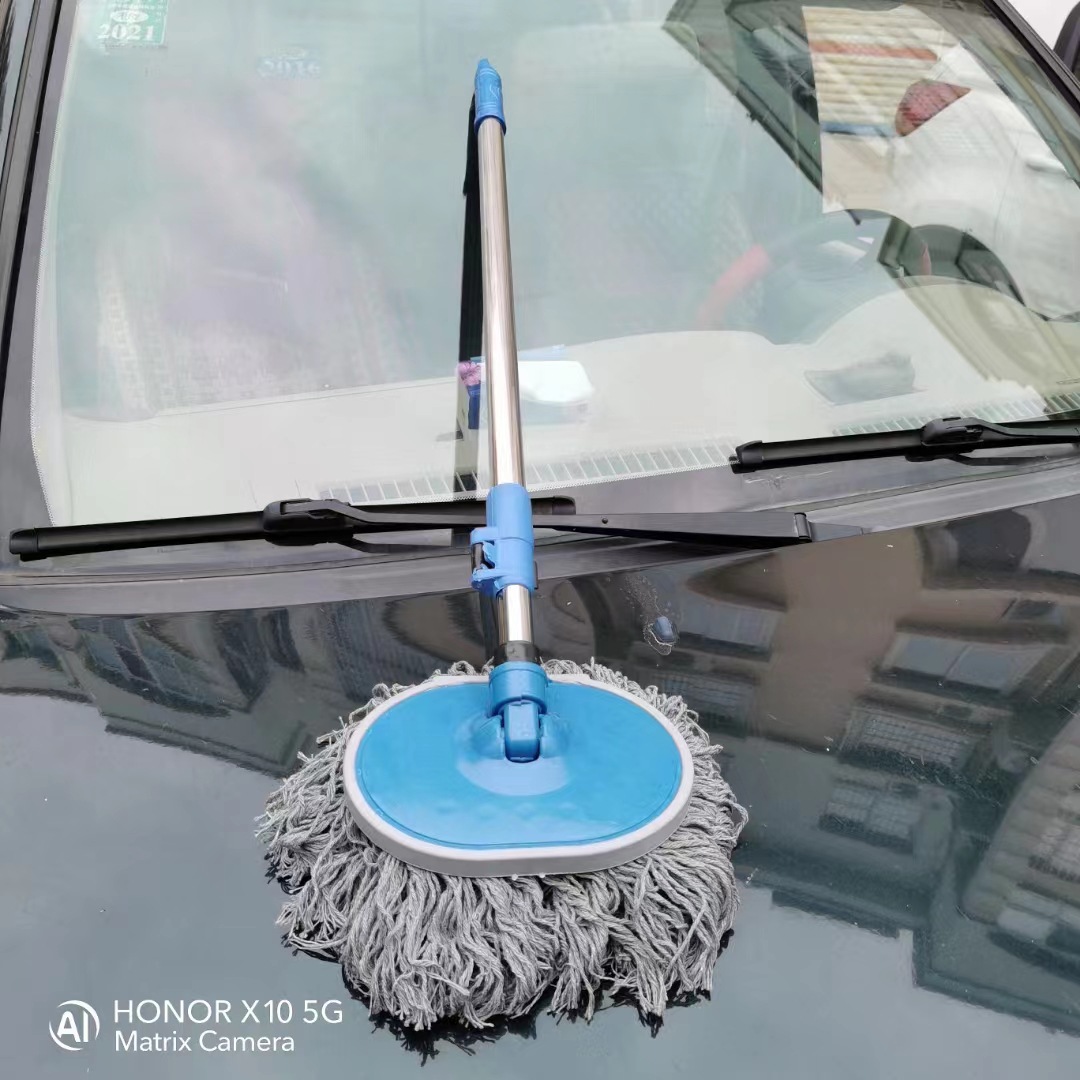 Brosse de lavage de voiture ronde en fil de coton de 12 m