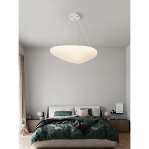 Lustre de salle à manger de style nordique luxueux, design romantique et créatif en forme de galets, pour chambre à coucher, chambre d'enfant, forme rectangulaire - Product Image 3
