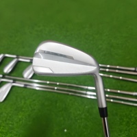 Ensemble de fers de golf forgés de qualité supérieure 4-9+PW Flex régulier droitier longueur standard poignée en caoutchouc accessoires de golf