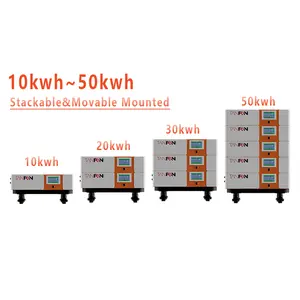 공장 직판 6000 사이클 10KWH 51.2V 100ah 16S1P 리튬 Lifepo4 배터리 오프 그리드 태양광 시스템 ce