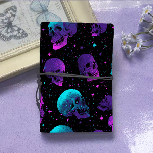 A6 Cuaderno hermoso hecho a mano Maravilloso regalo de Acción de Gracias para <span class=keywords><strong>abuelos</strong></span> Adecuado para coleccionar historias con calaveras y St - Product Image 2