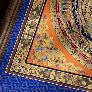 งานศิลปะทองเหลืองลายคาลาจักราแมนดาลา งานฝีมือระดับพรีเมียมแบบ<span class=keywords><strong>จีน</strong></span>-ทิเบต สำหรับการทำสมาธิขั้นสูง ใช้เป็นเครื่องมือสำหรับนักสำรวจทางจิตวิญญาณ และของตกแต่ง - Product Image 5