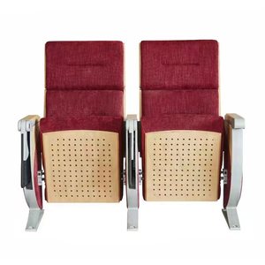 Vỏ ghế cho Auditorium ghế trở lại Bảng điều chỉnh với gỗ cho đại học hội nghị hội trường rạp hát 3 ghế điện ghế vải - Product Image 1
