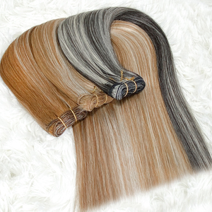 Paquets de cheveux humains bruts non transformés Vendeur en gros Cheveux vierges alignés à cuticules de temple indien Fournisseur de cheveux bruts indiens de qualité 12A - Product Image 2