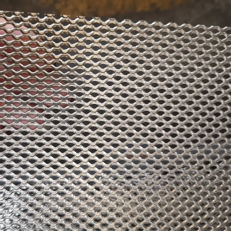 필터 용 평평한 아연 도금 작은 구멍 확장 금속 메쉬