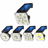 Lampu Dinding LED Sensor Gerak Tahan Air Tenaga Surya Grosir dengan Tiga Mode Baterai Terpasang untuk Teras, Beranda, dan Halaman