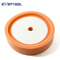 Tampons de polissage rotatifs EVERTOOL, éponge orange, tampon de polissage composé, accessoire de polissage pour voiture, kit de polissage