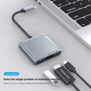 Puerto multipuerto <span class=keywords><strong>USB</strong></span> <span class=keywords><strong>C</strong></span> a <span class=keywords><strong>DisplayPort</strong></span>, 8K, 60Hz, 3 en 1, para <span class=keywords><strong>MacBook</strong></span> <span class=keywords><strong>Pro</strong></span> , Samsung series y más dispositivos de Puerto tipo <span class=keywords><strong>C</strong></span> - Product Image 2